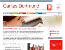 Tablet Screenshot of caritasdortmund.de